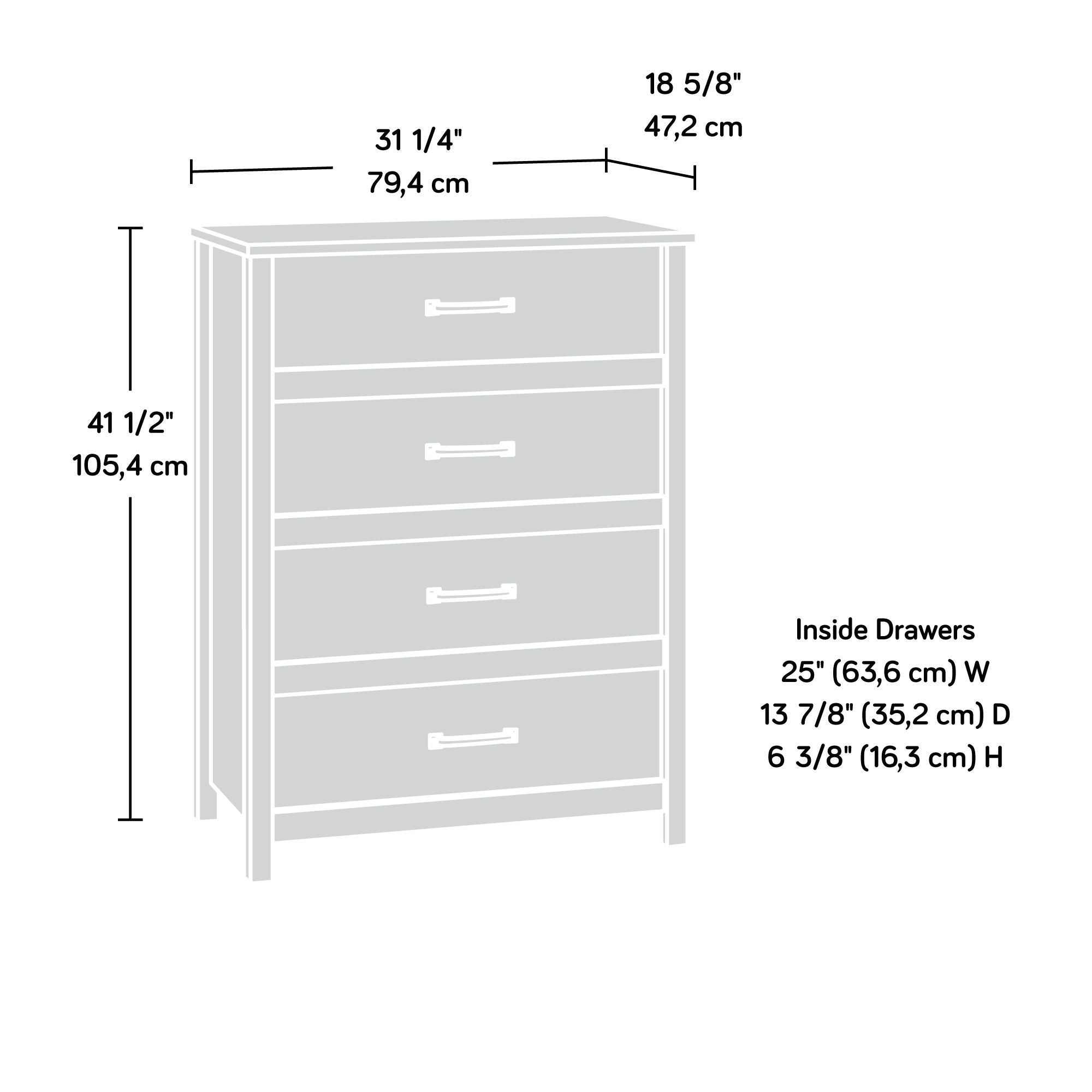 Cannery Bridge 4-Drawer Chest in Sindoori Mango