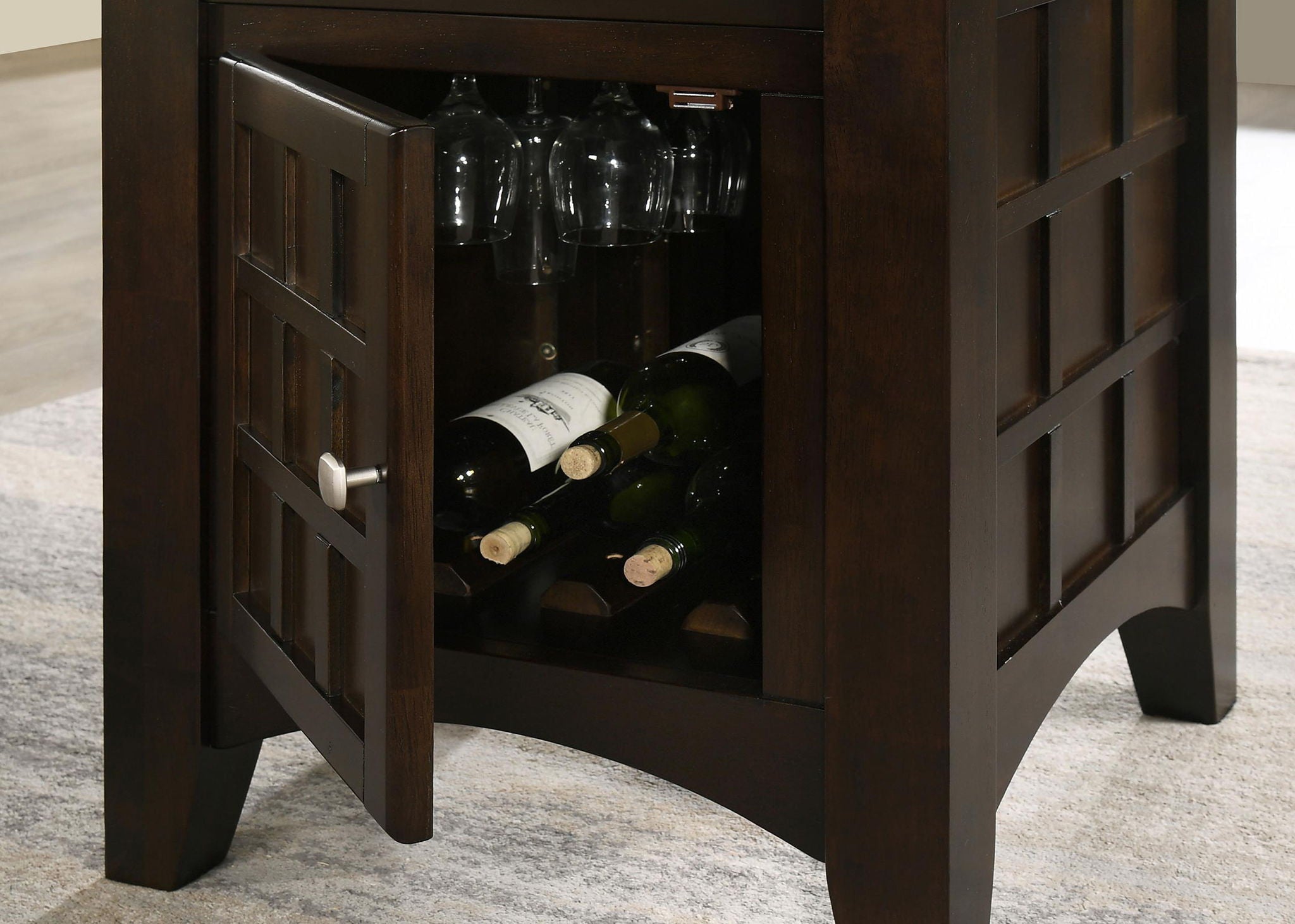Gabriel 5-piece Square Counter Height Dining Set Cappuccino