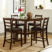 Liberty Furniture Hampton - 5 Piece Gathering Table Set - Dark Brown | Meri Furniture