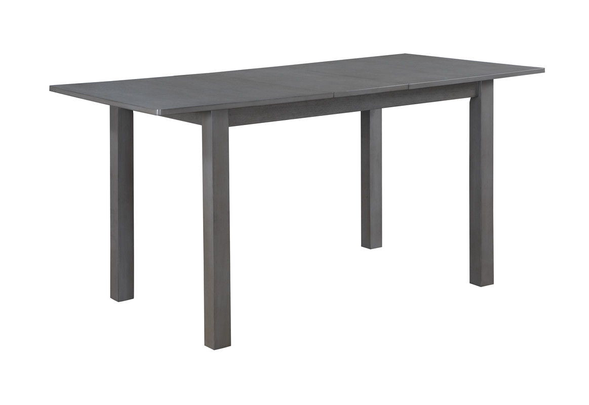 CarlisleÿGray 59.5" Finish Extendable Wood Dining Table
