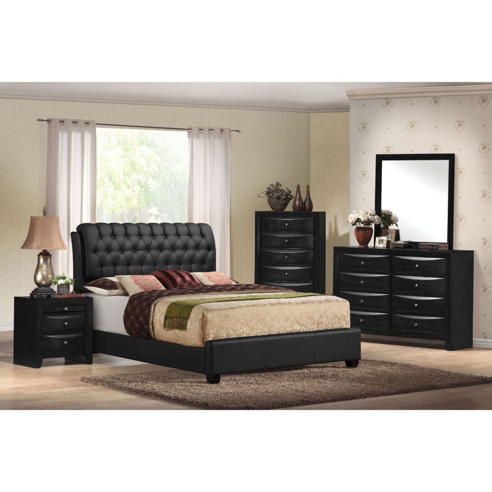 ACME Ireland II - Bed (Button Tufted) | Meri Furniture