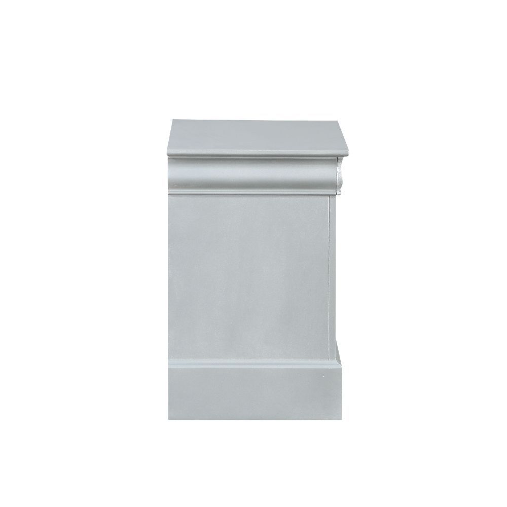 ACME Bring casual elegance into your home with the Louis Phillipe nightstand. This nightstand is a piece that offers any bedroom a sophisticated look. | Meri Furniture