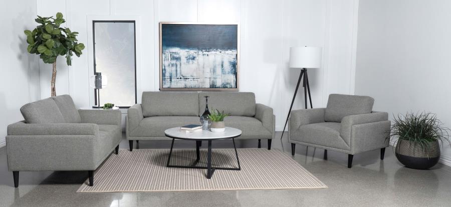 Rilynn - Upholstered Track Arm Sofa Set