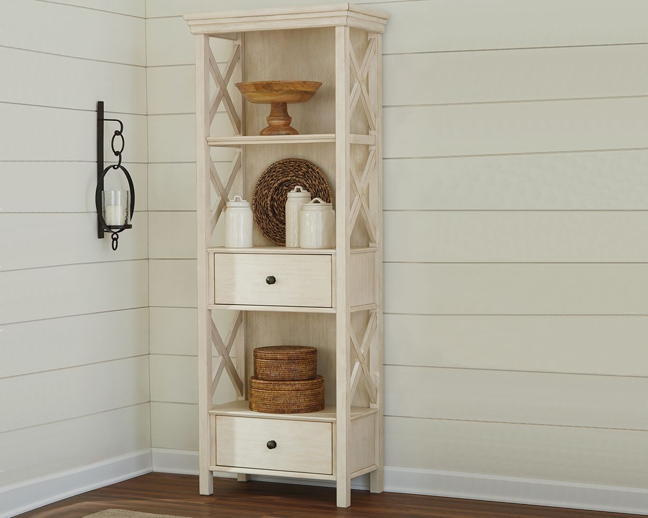 Signature Design by Ashley® Bolanburg - Antique White - Display Cabinet | Meri Furniture