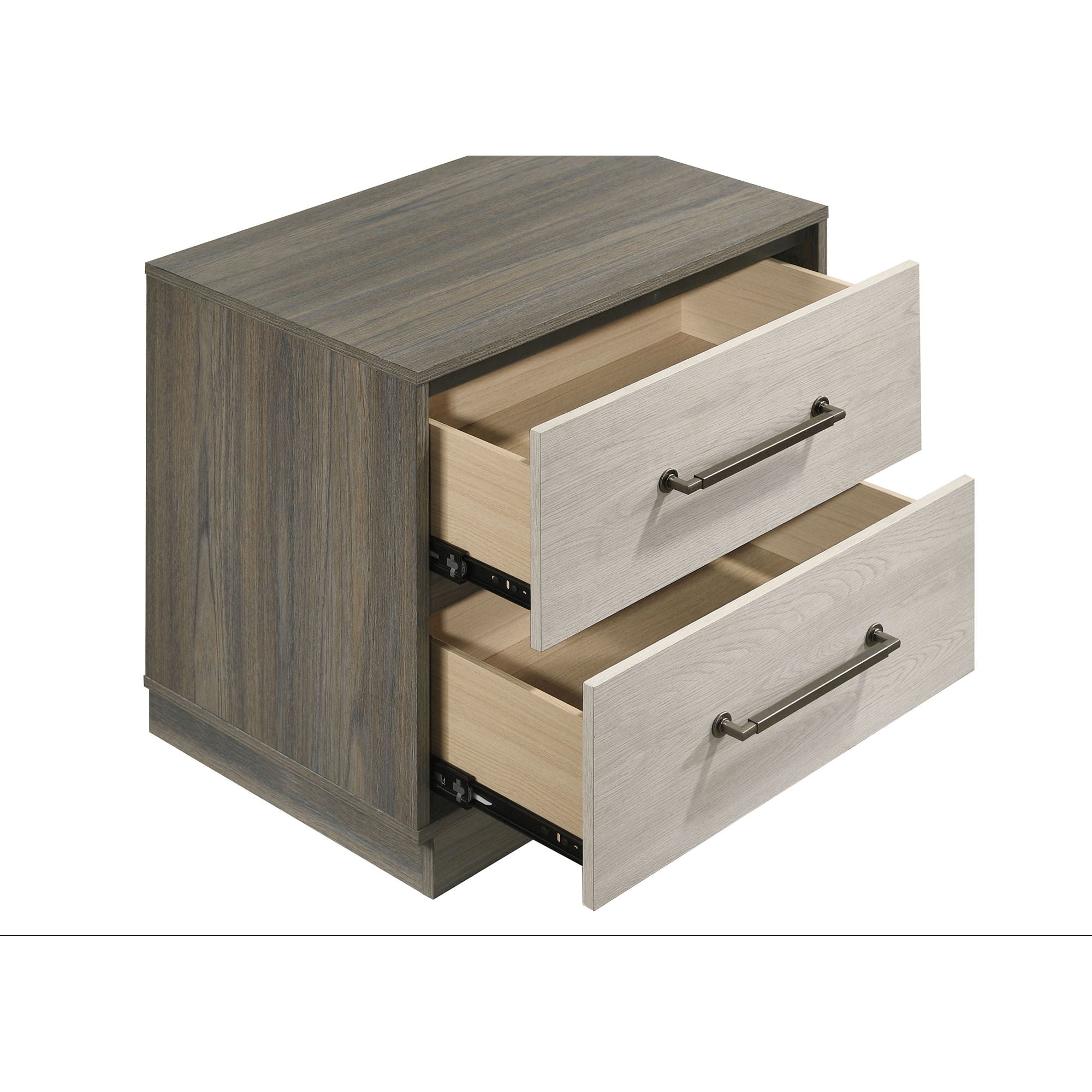 Edmondson - 2 Drawer Nightstand - Gray