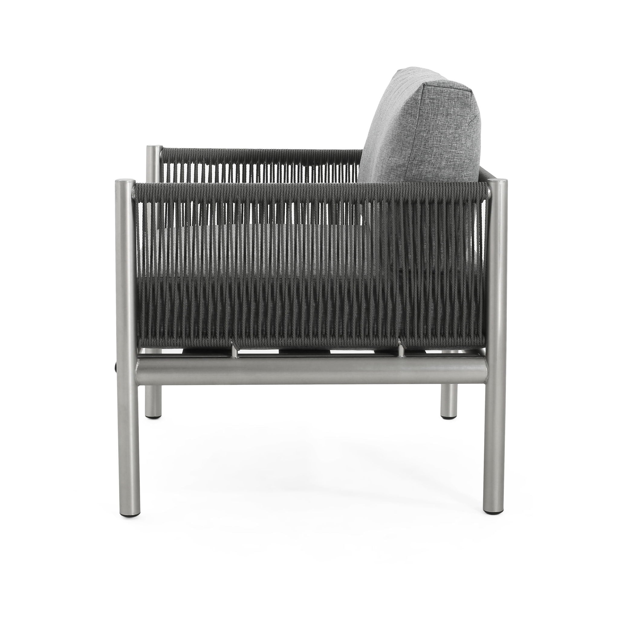 Hargrove - Club Chair - Silver / Gray