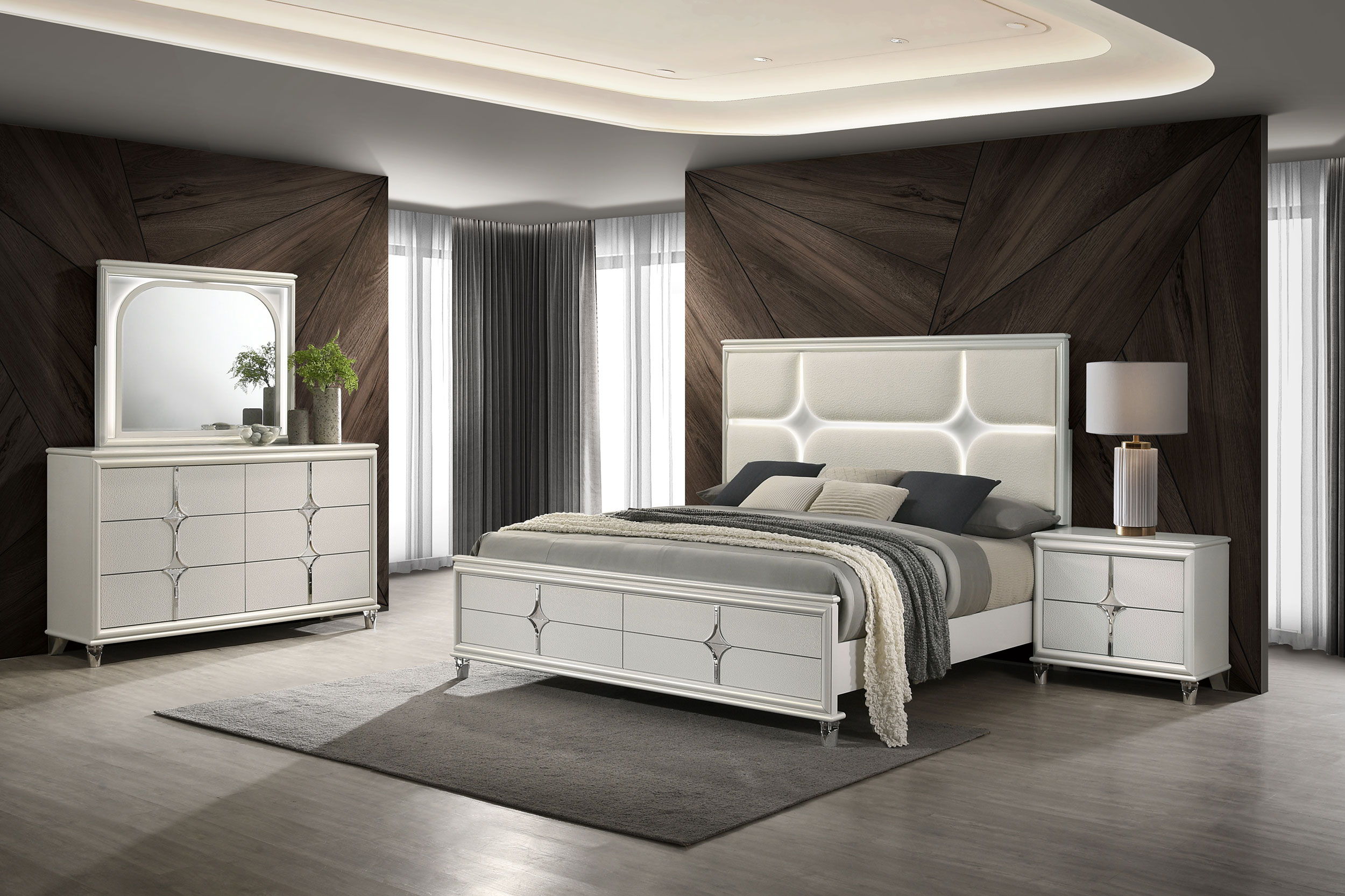 Coaster Fine Furniture Olivia - Panel Bedroom Set | Meri Furniture
