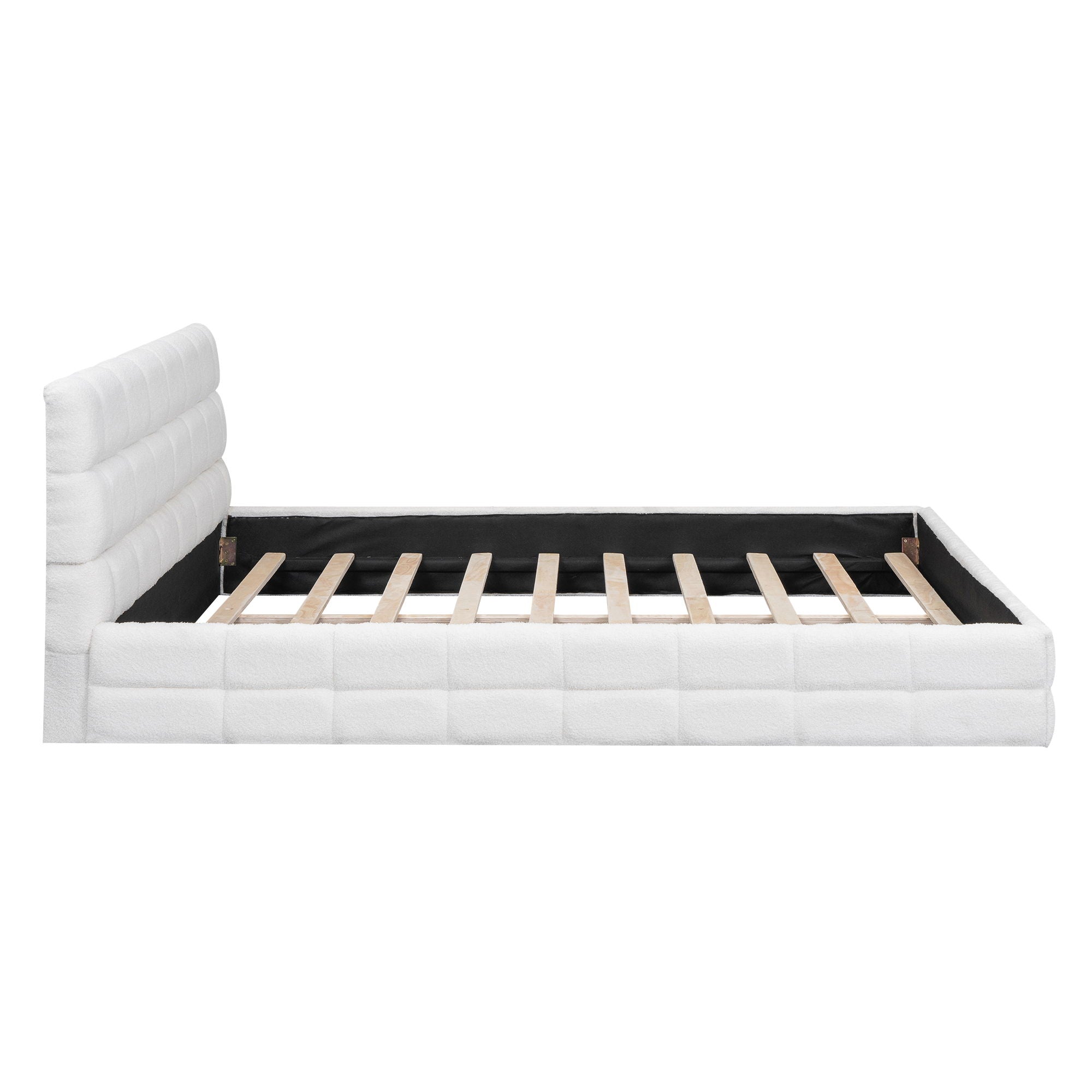 Upholstered Platform Bed With Headboard