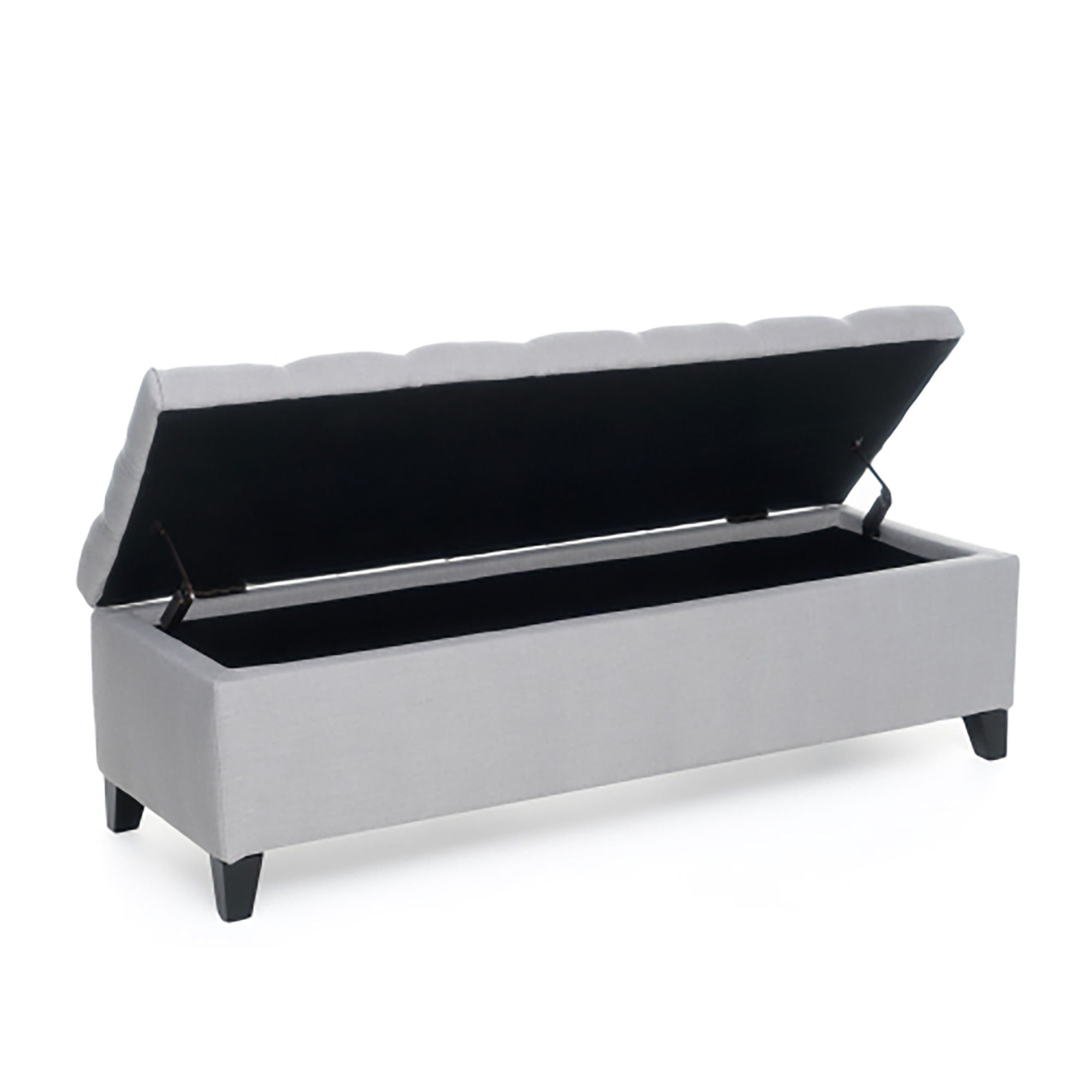 Glouster - Storage Ottoman - Light Gray