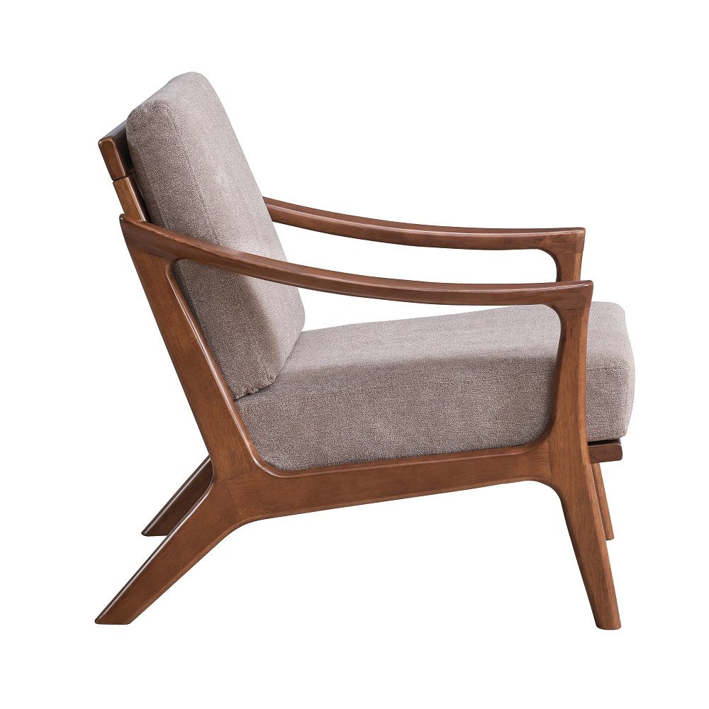 ACME Lide - Accent Chair - Light Brown & Brown | Meri Furniture