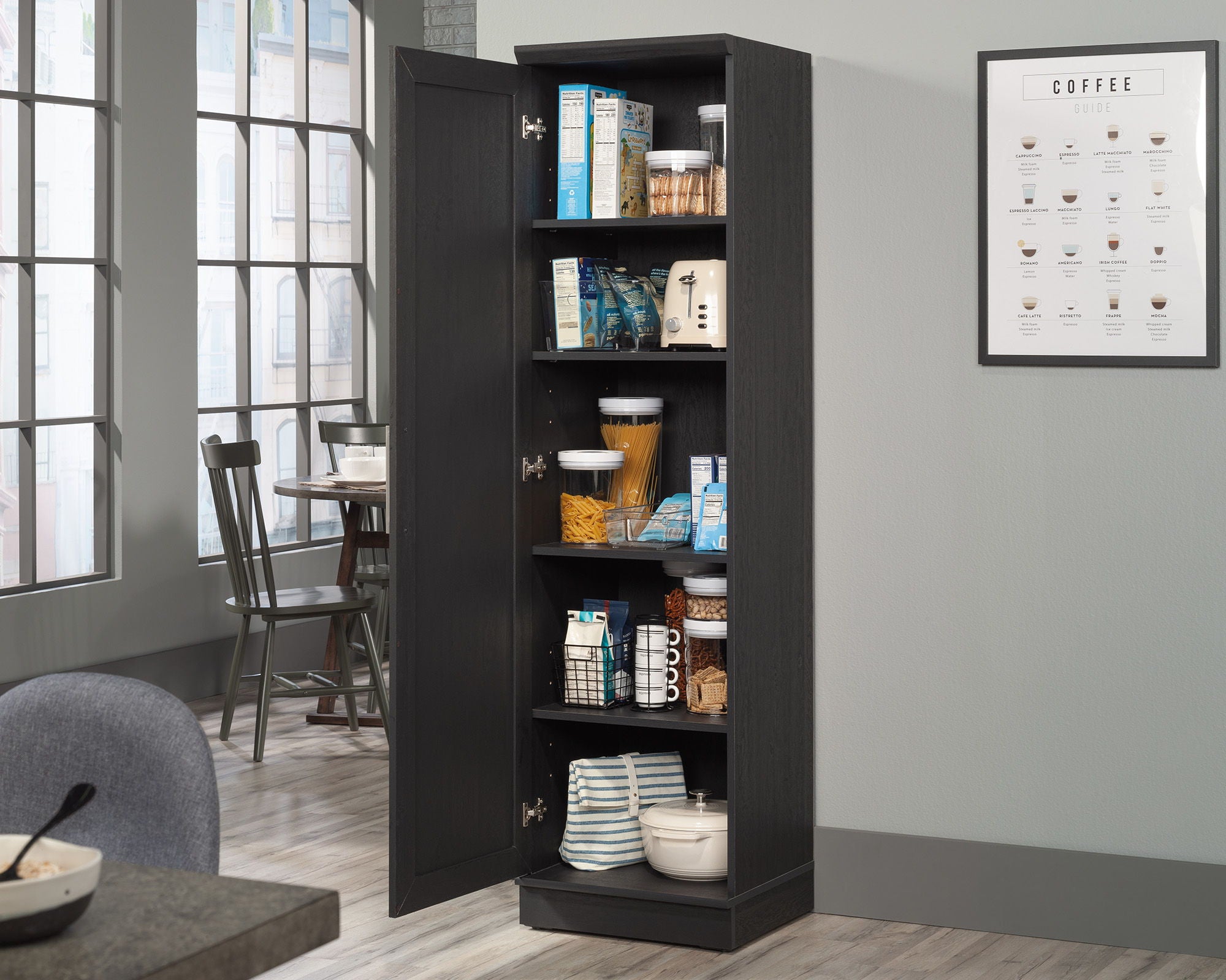 Kitchen Storage Cabinet in Raven Oak