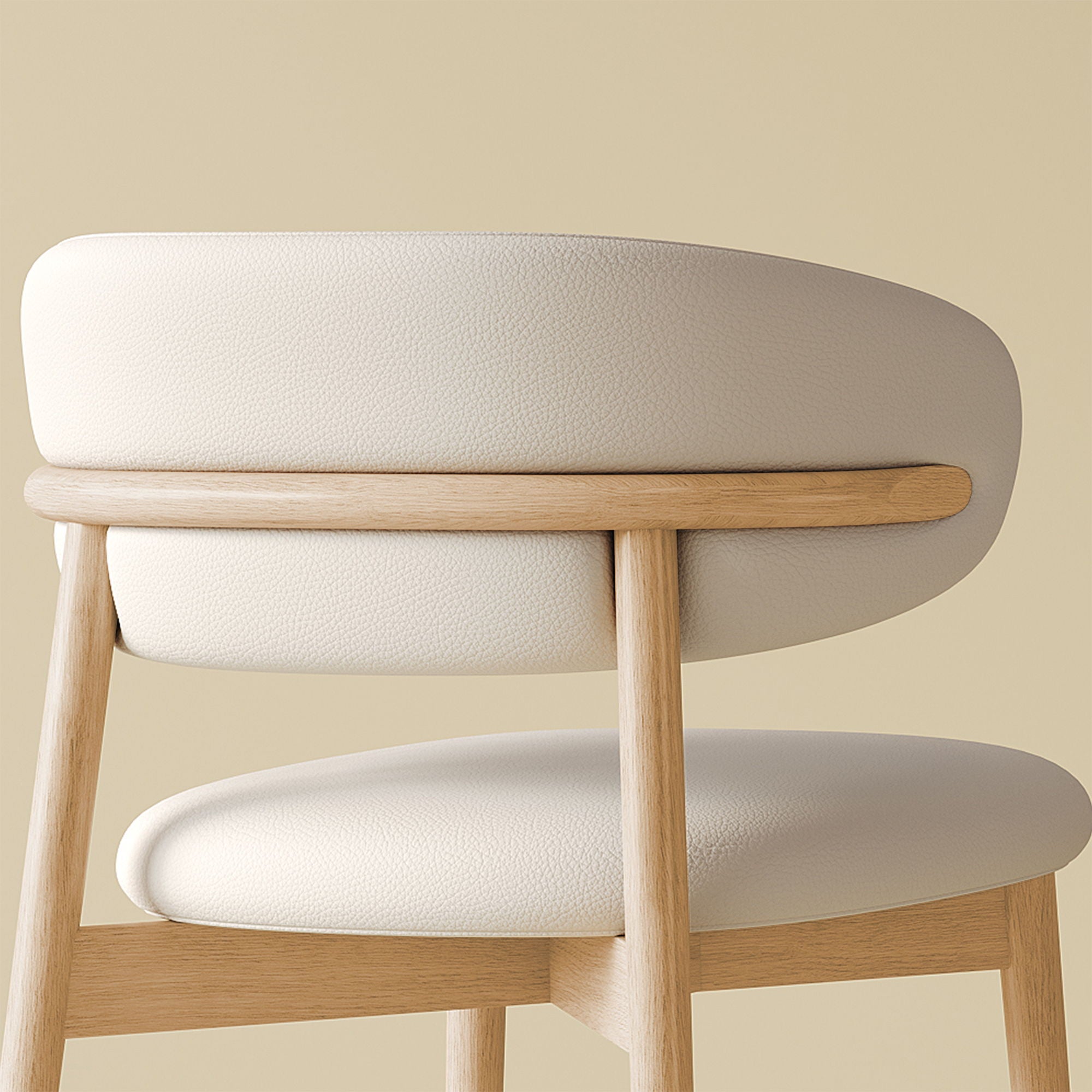 Dining Chair For Dining Room, Kitchen (Set of 2) - White