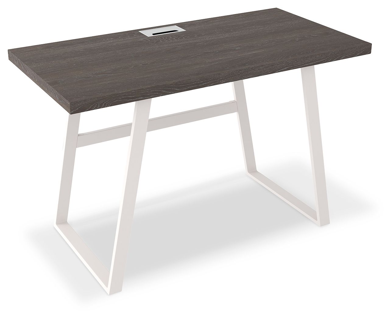 Ashley Furniture Dorrinson - White / Black / Gray - Home Office Desk | Meri Furniture
