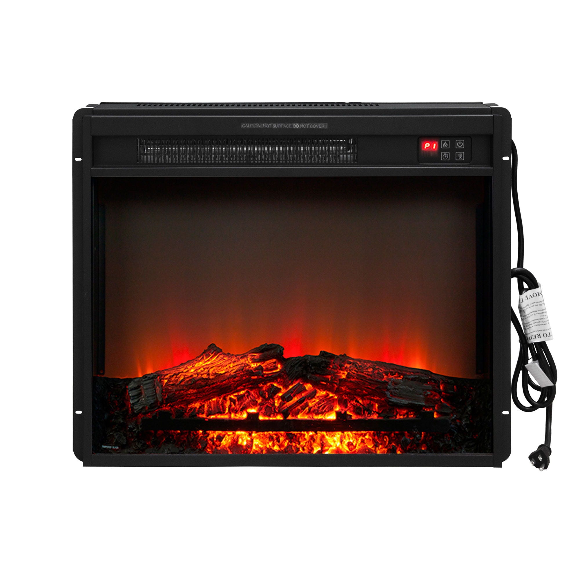 Fireplace TV Stand For Tvs Up To 65", Entertainment Center With 23" Electric Fireplace, Farmhouse TV Stand Industrial Media Console With Sliding Barn Door For Living Room - Dark Gray