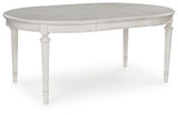 Montelaine - Antique White - Oval Dining Room Extension Table