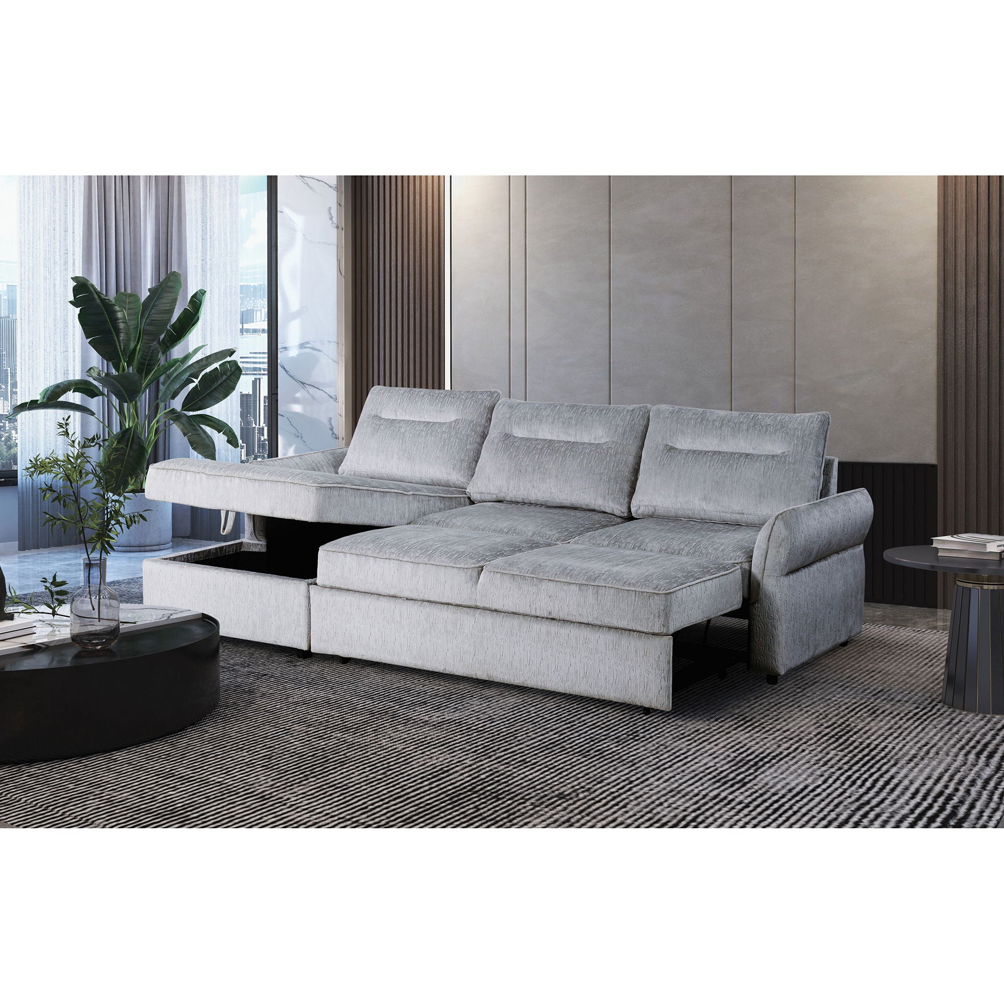 Montana - Sofabed With Storage - Gray