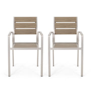 Dreamlan - Outdoor Aluminum Dining Chair (Set of 2)