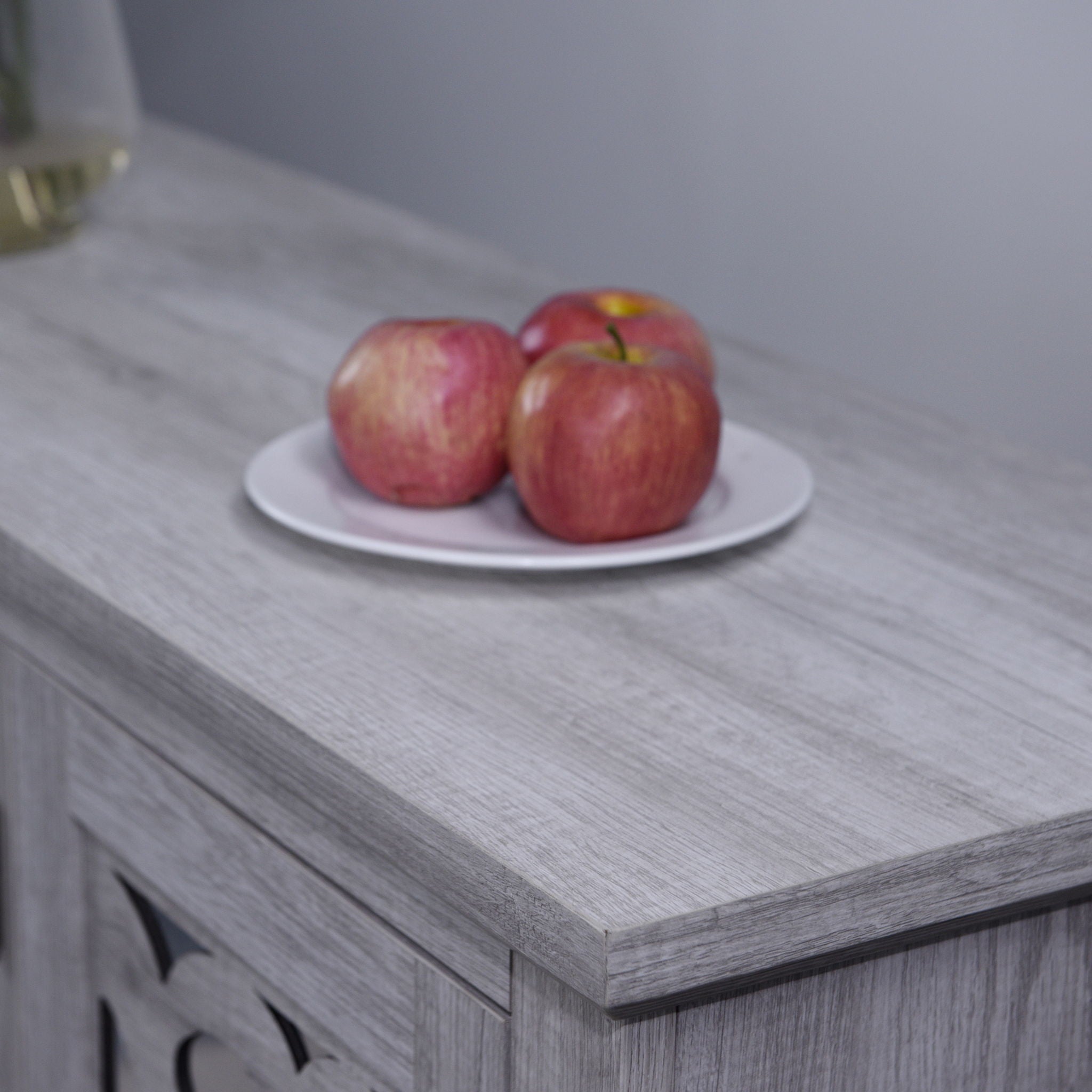 3 Door Mirrored Sideboard Cabinet With Adjustable Shelves