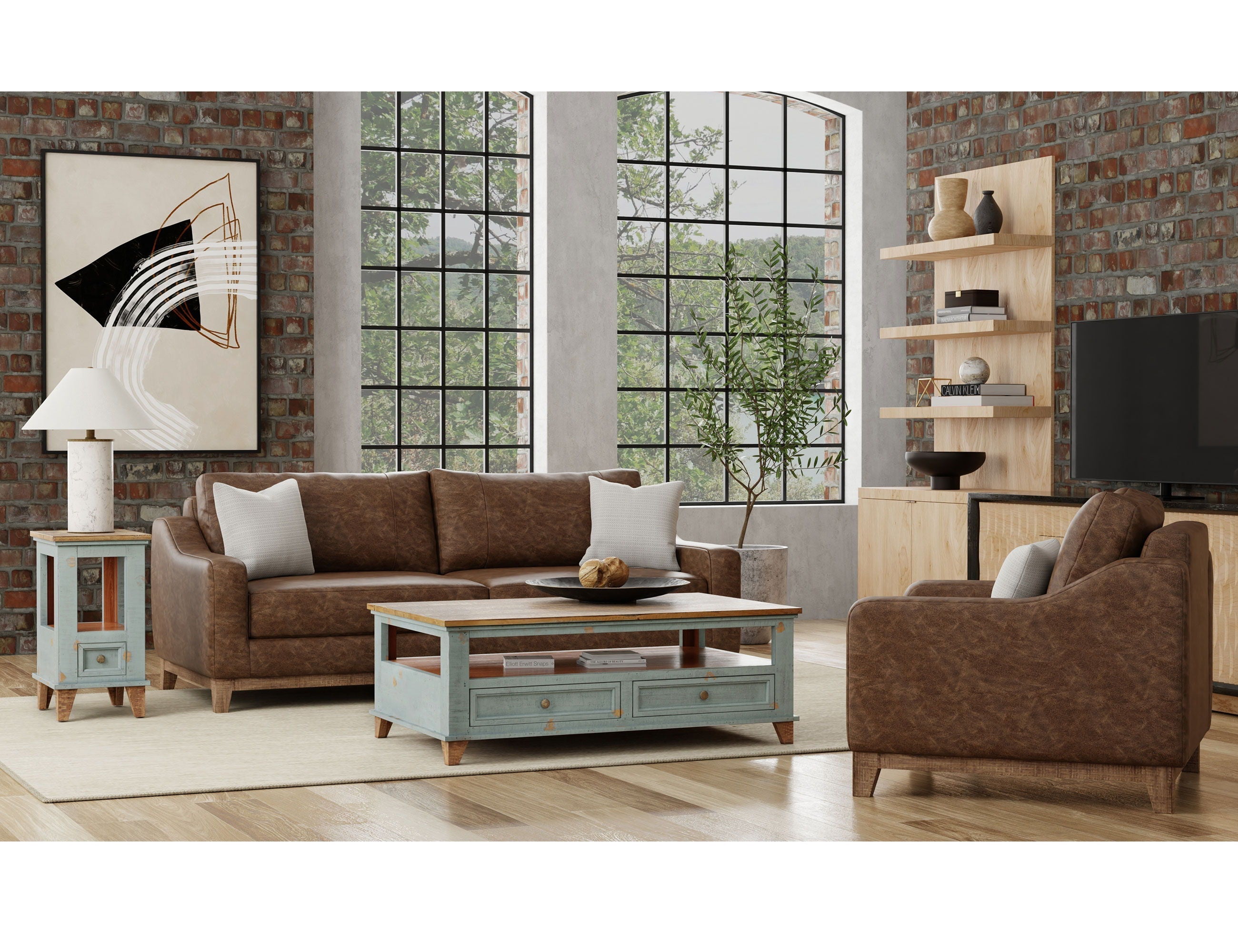 International Furniture Direct Olivo - Comfort Sofa - Chocolate Brown | Meri Furniture