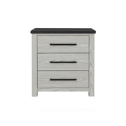 Avery - Nightstand With Top Spacious Drawers, Block Feet - Beige
