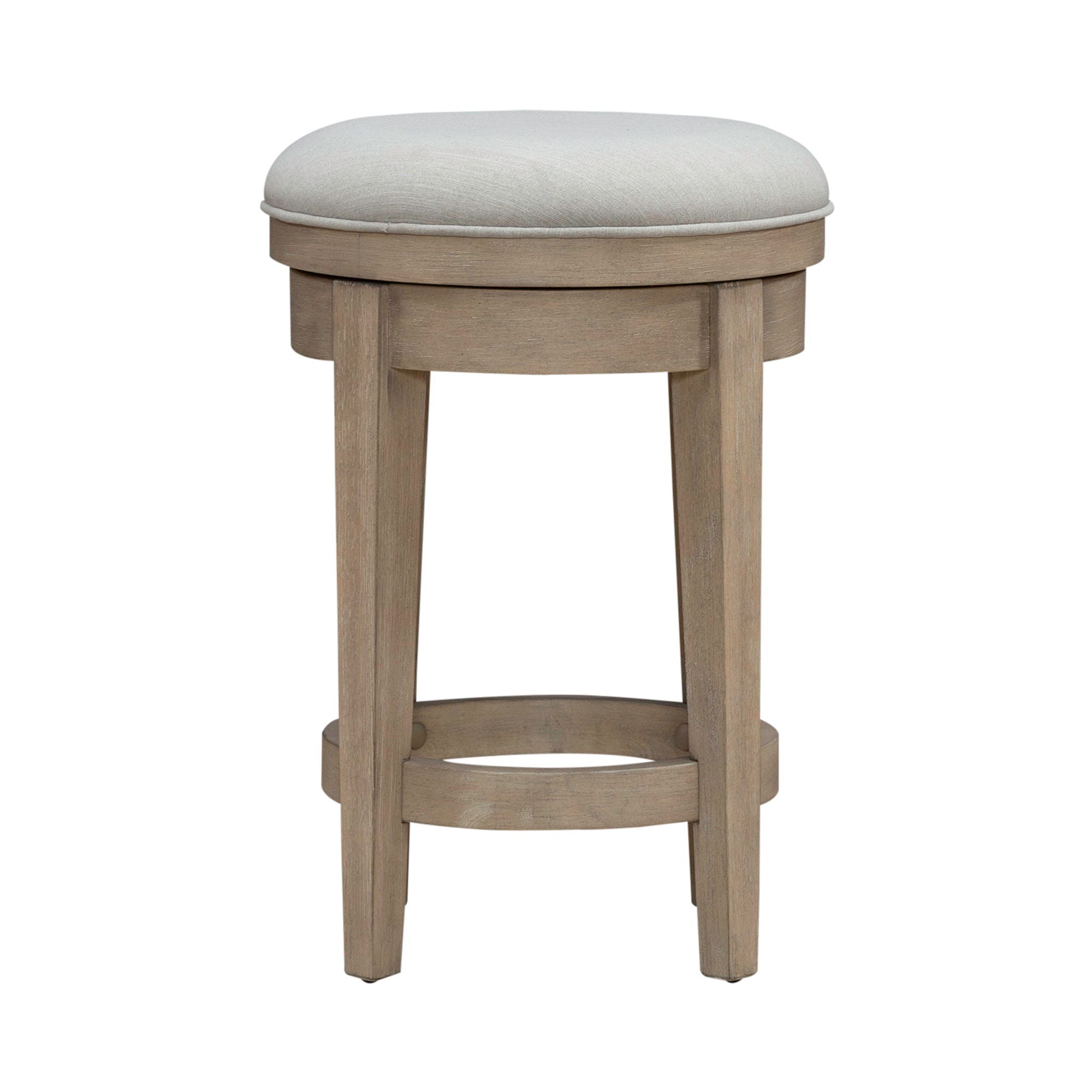 Liberty Furniture Brentwood - Upholstered Swivel Console Stool - Sandstone | Meri Furniture
