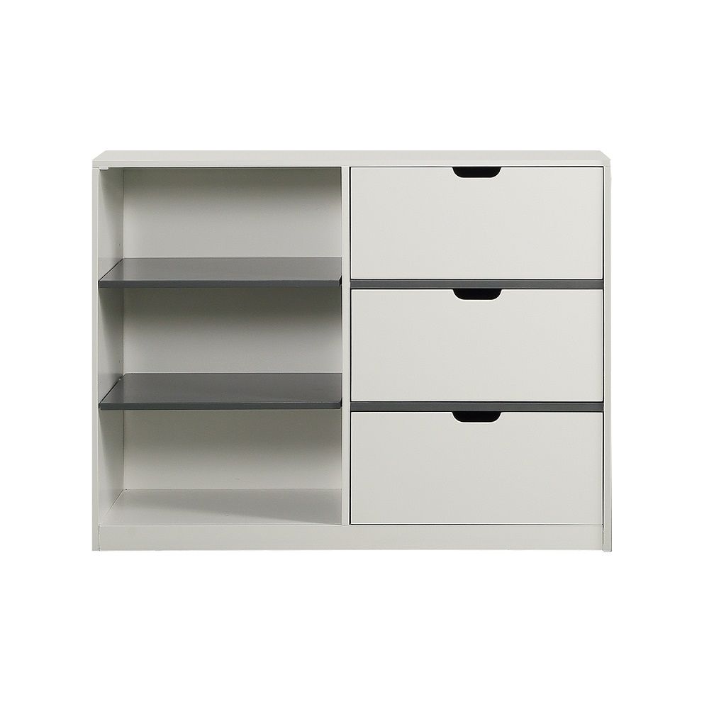 ACME Ratana - Cabinet - Gray & White | Meri Furniture