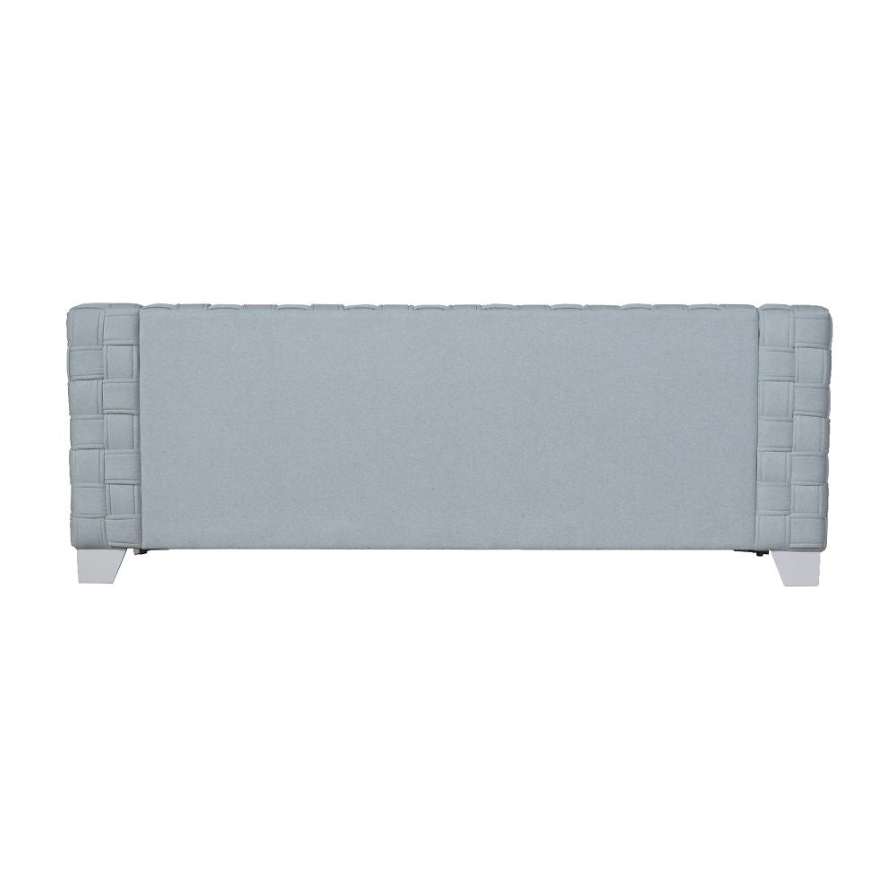 ACME Saree - Sofa - Light Teal & White | Meri Furniture