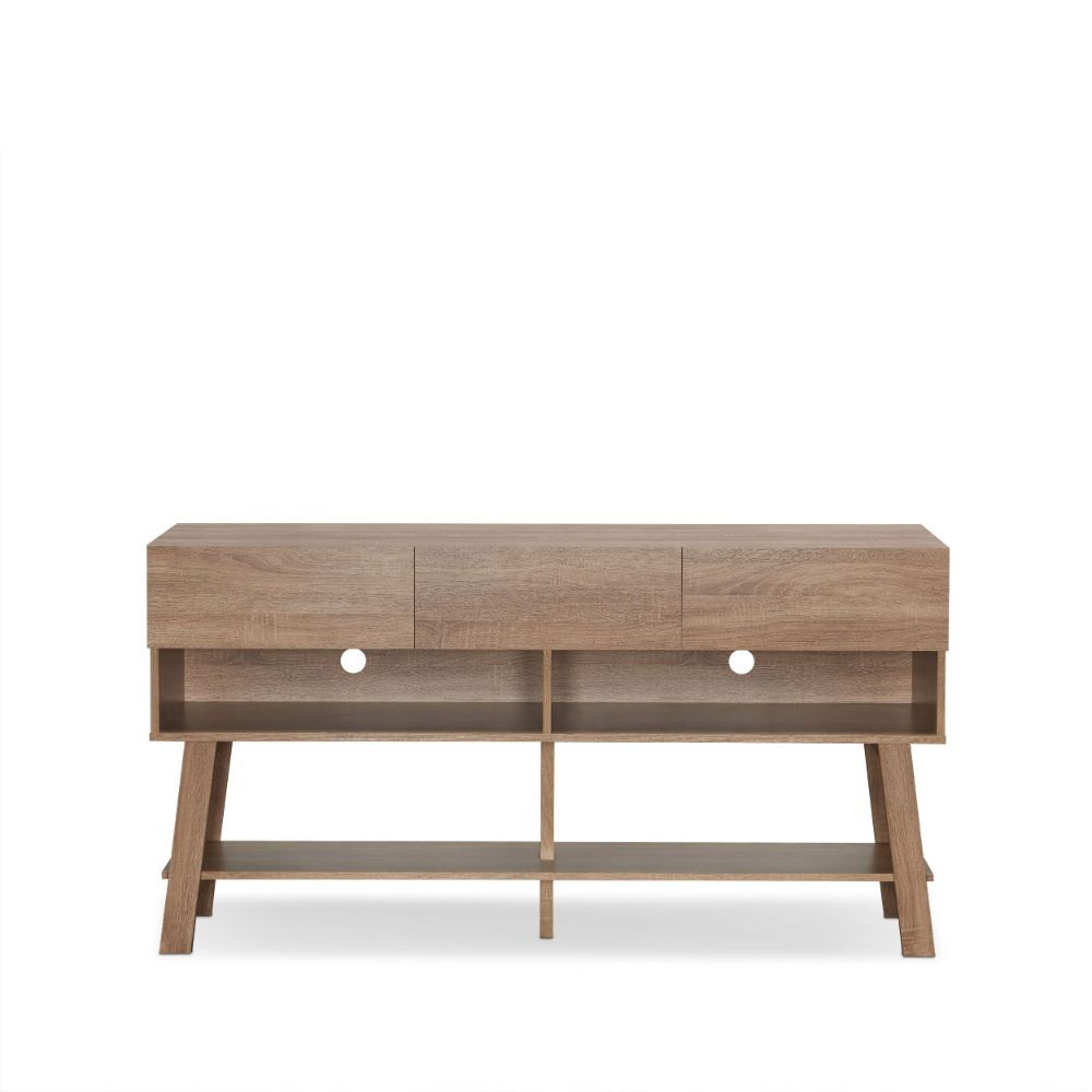 ACME Ariza - TV Stand - Rustic Natural | Meri Furniture