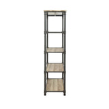 The Itzel Bookcase is functionally designed to enhance your Decor. Organize your essentials with this unique, stylish bookcase. Different level contoured shelves and a versatile construction highlight this beautiful bookcase. Some Assembly Required.