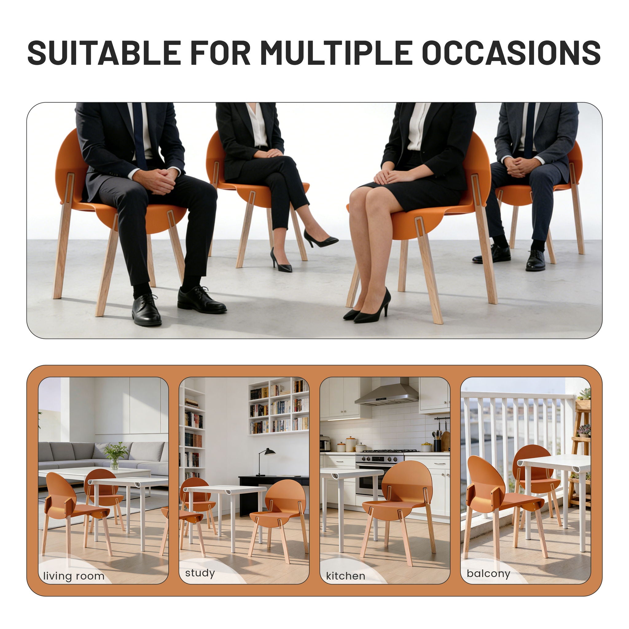 4 Piece Set Of Single Chairs With A Folding Square Table