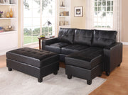 ACME The Lyssa Reversible Sectional Collection features a Modern-Contemporary look, ideal for those wanting a cozy but sleek furniture piece to add to their living room. | Meri Furniture