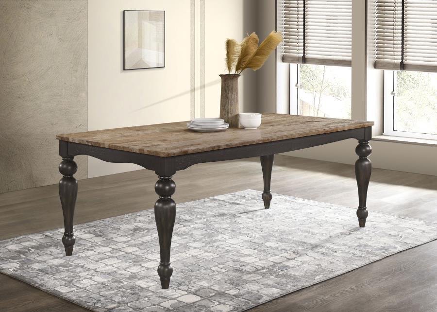 Coaster Fine Furniture Bridget - Rectangular Dining Table - Brown Brushed | Meri Furniture