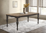 Coaster Fine Furniture Bridget - Rectangular Dining Table - Brown Brushed | Meri Furniture