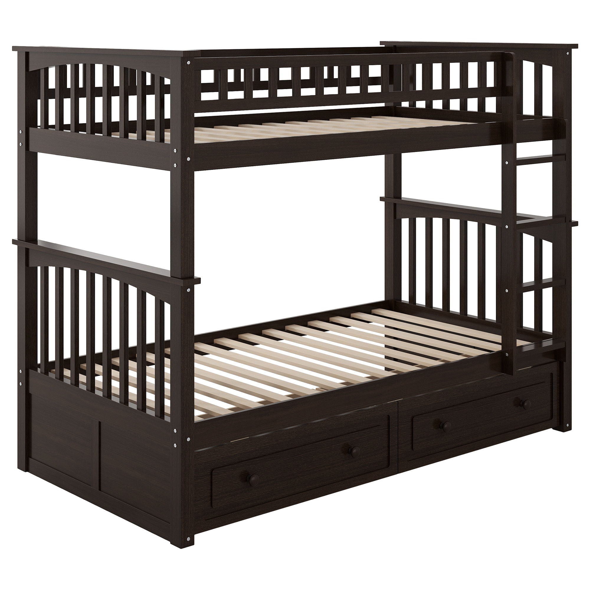 Bunk Bed With Drawers, Convertible Design
