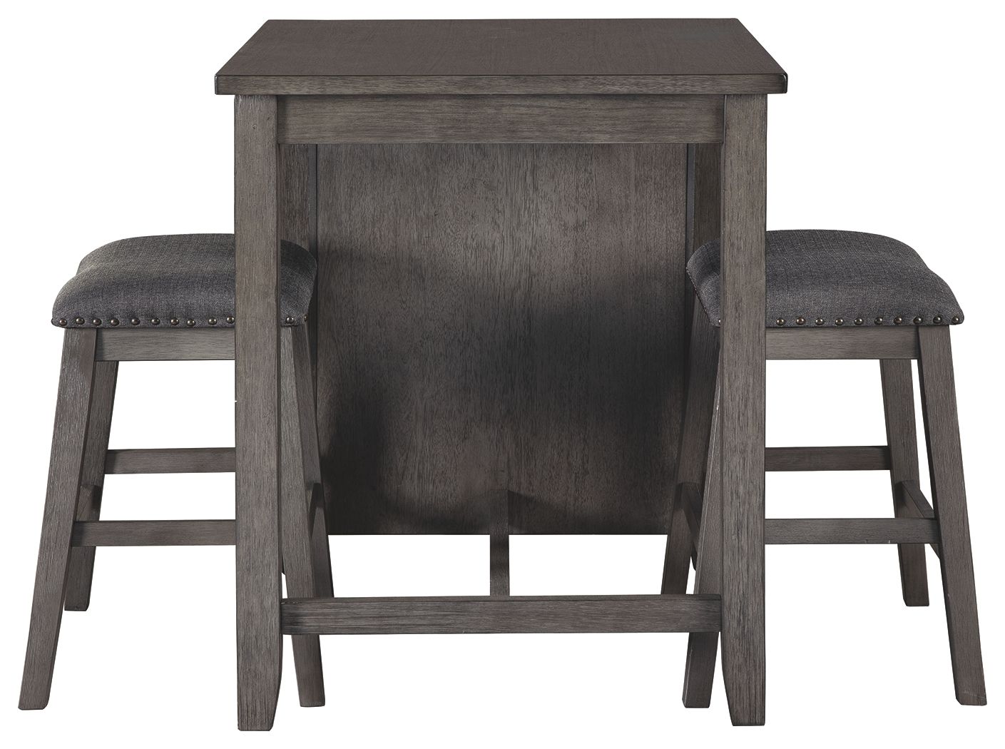 Signature Design by Ashley® Caitbrook - Gray - Rect Drm Counter Tbl Set(Set of 3) | Meri Furniture