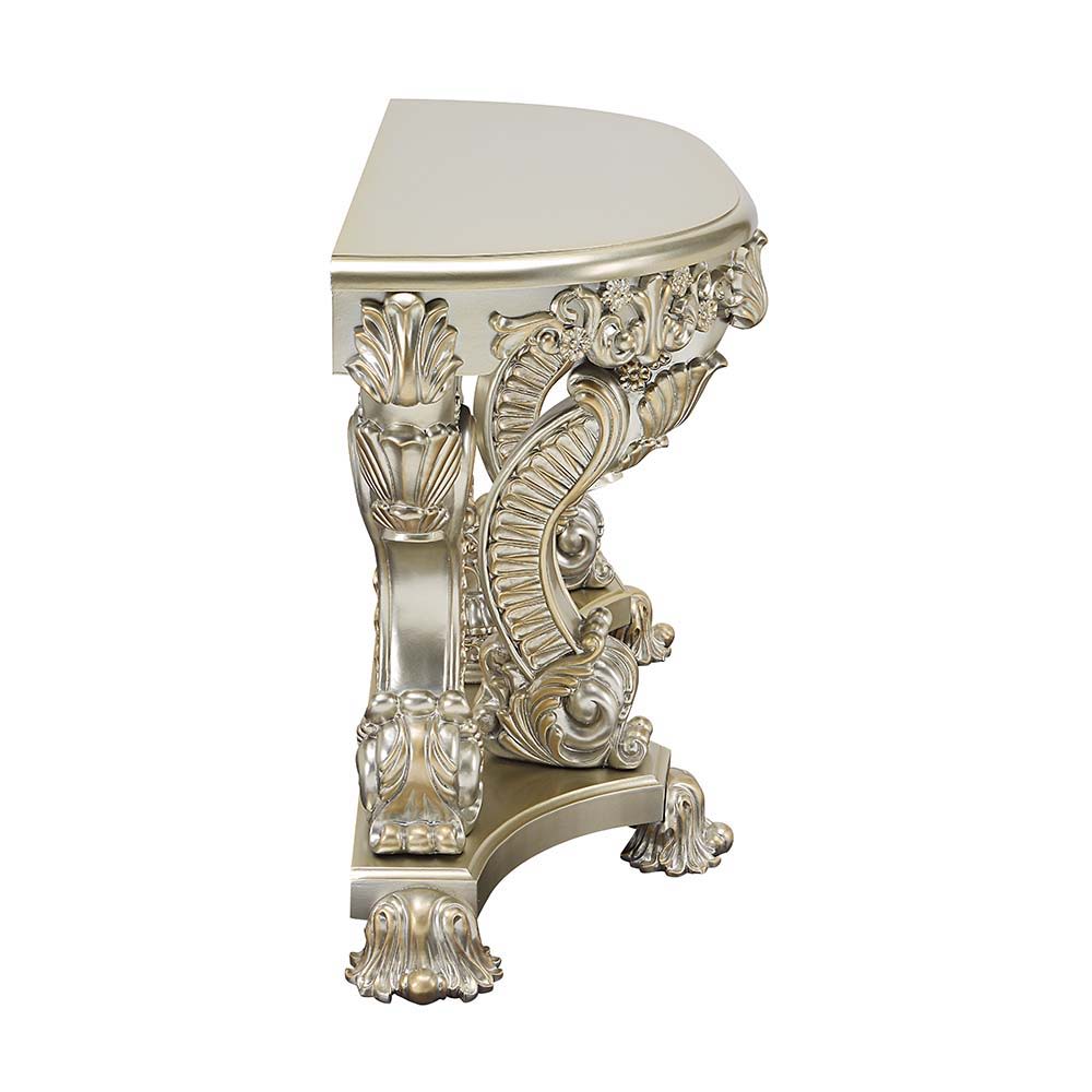 ACME Sorina - End Table - Antique Gold Finish - 36" | Meri Furniture
