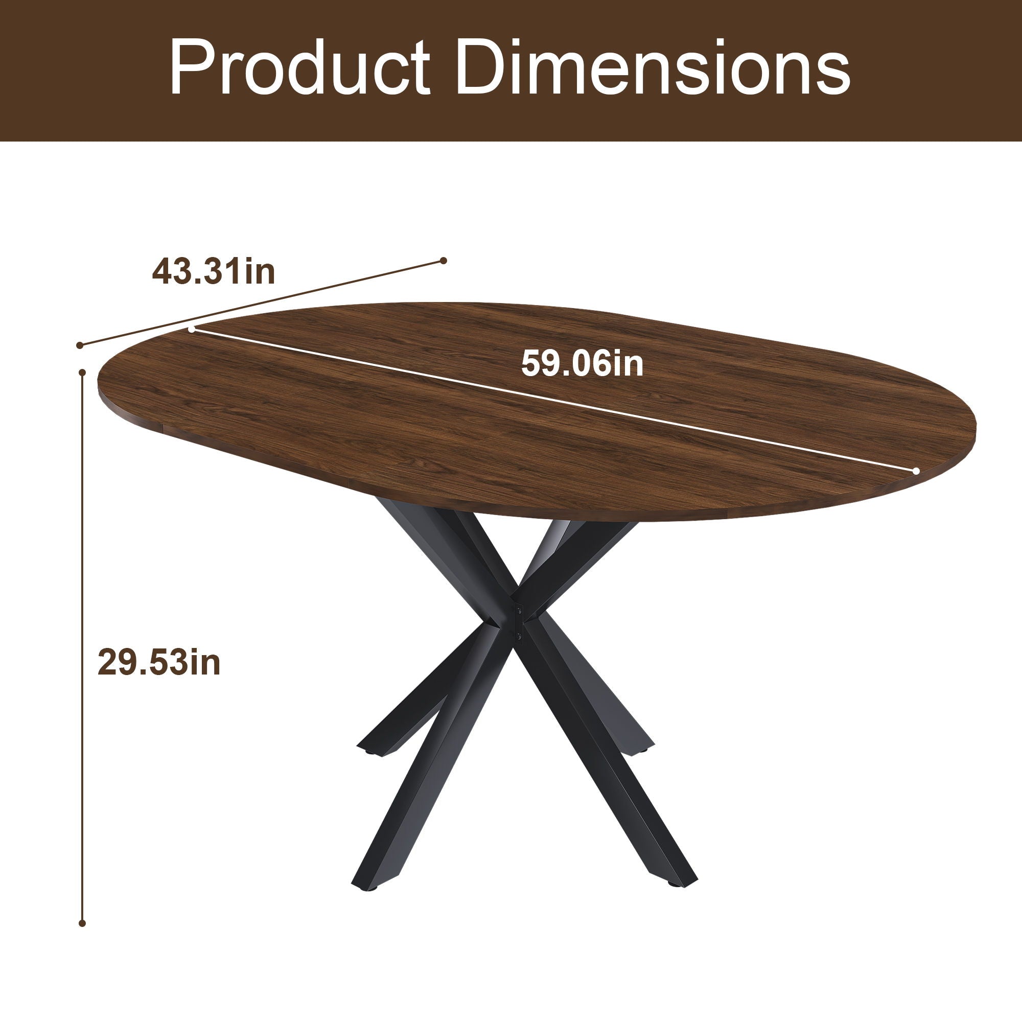 Round Dining Table With Extendable Blades, X Base