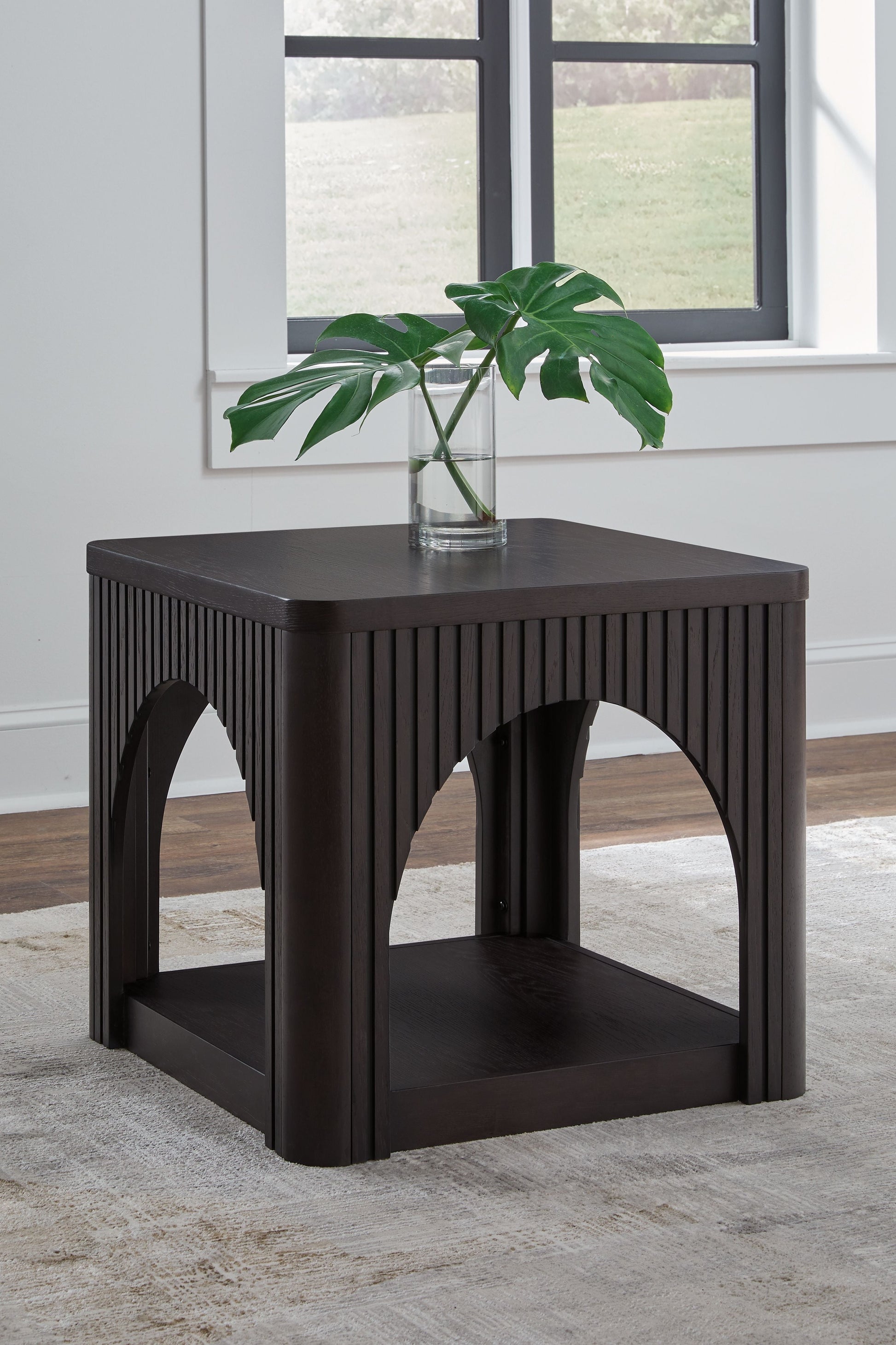Signature Design by Ashley® Yellink - Black - Square End Table | Meri Furniture