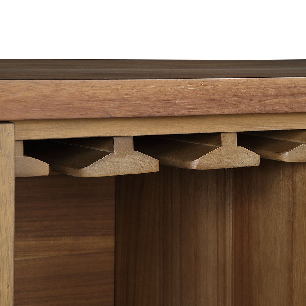 Pascaline - Server - Rustic Brown & Oak