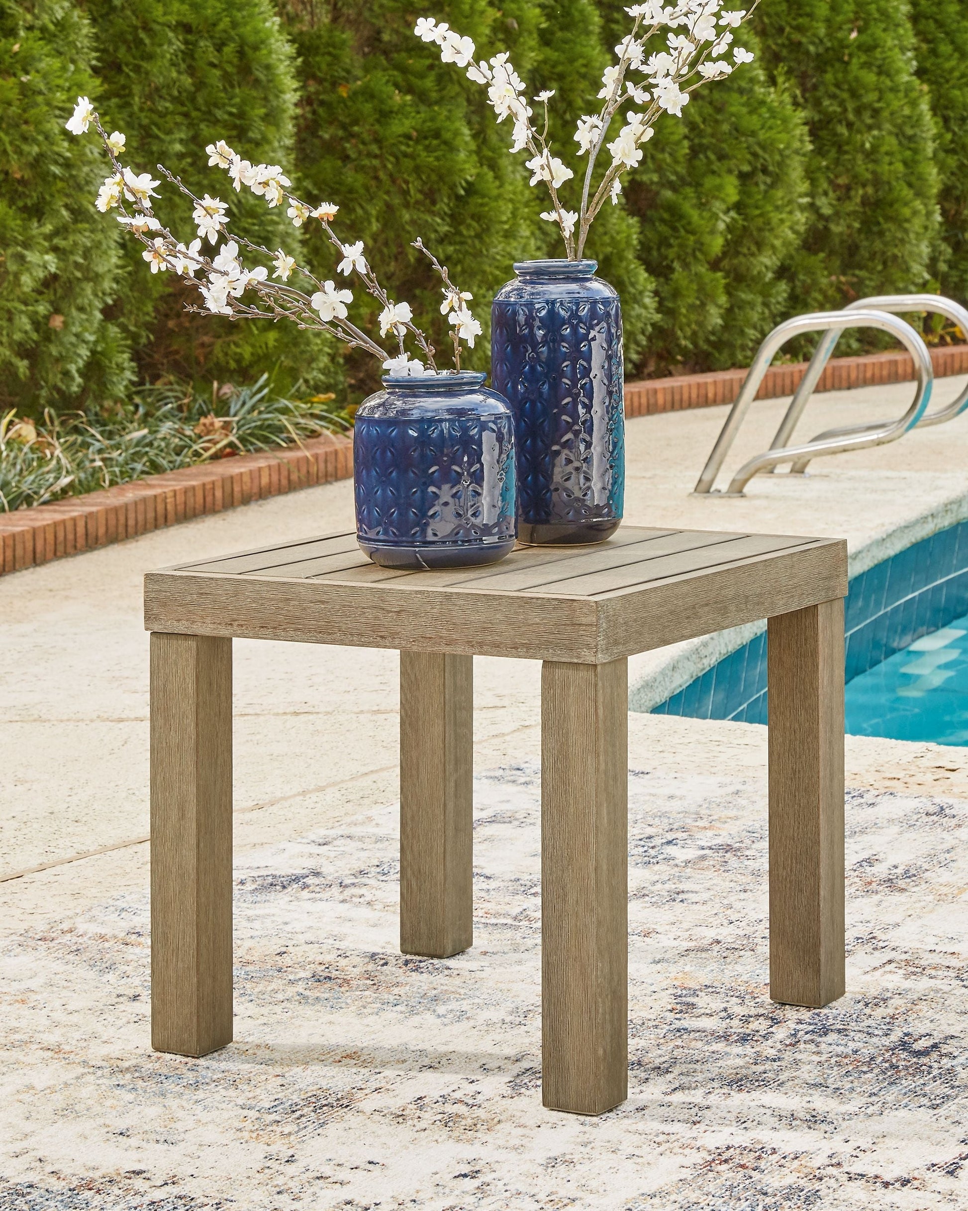 Ashley Furniture Silo Point - Brown - Square End Table | Meri Furniture