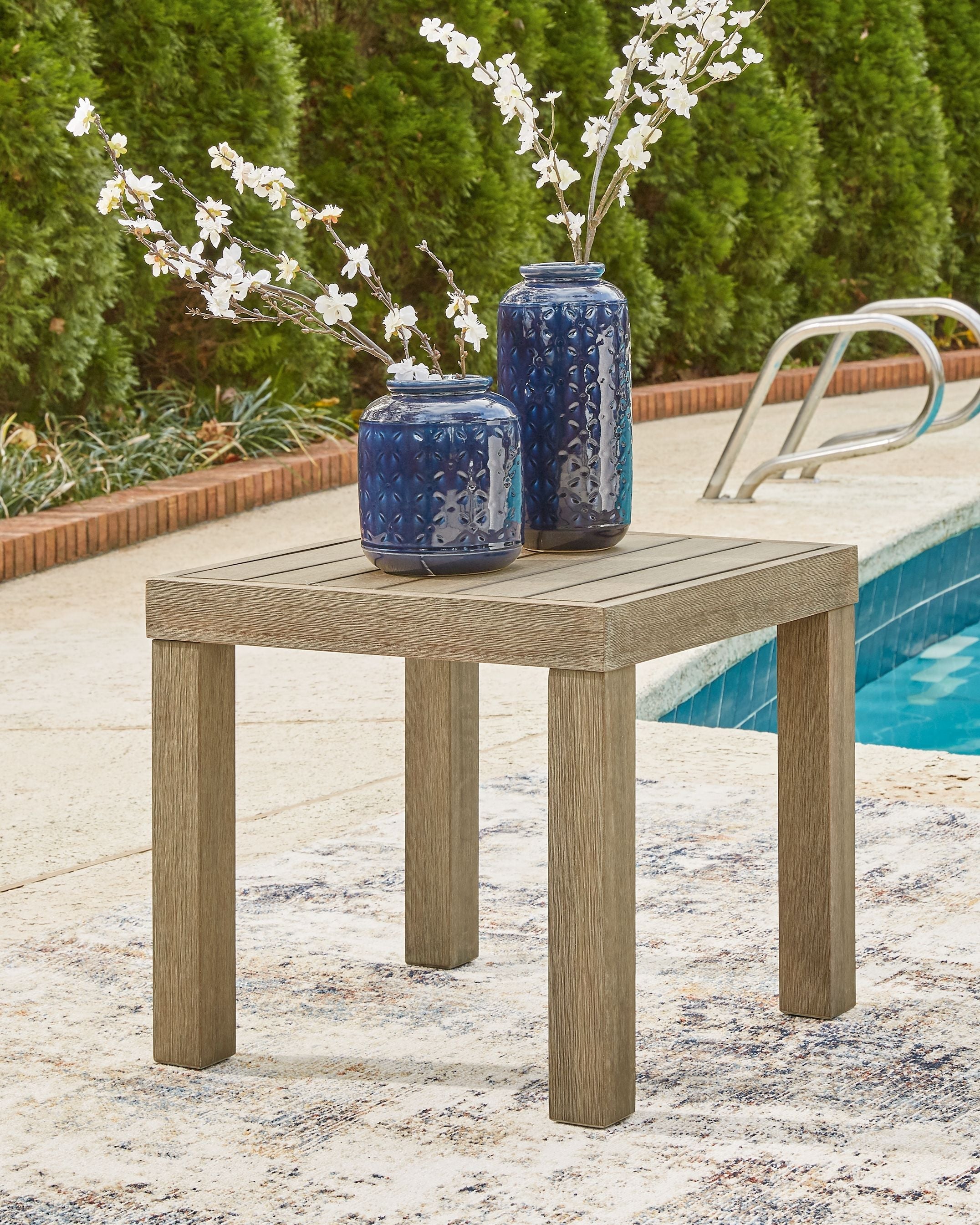 Ashley Furniture Silo Point - Brown - Square End Table | Meri Furniture