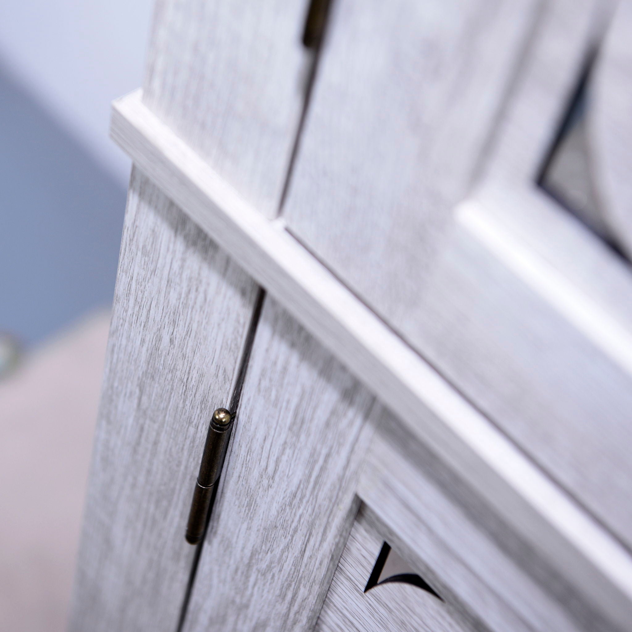 Modern Sideboard Buffet With 4 Mirrored Doors, Adjustable Shelves