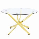 Beckham - Round Glass Top Dining Table