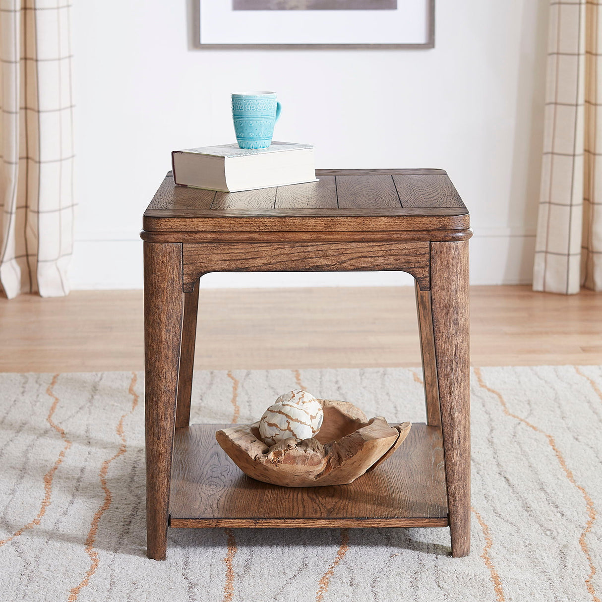 Liberty Furniture Ashford - Rectangular End Table - Light Brown | Meri Furniture