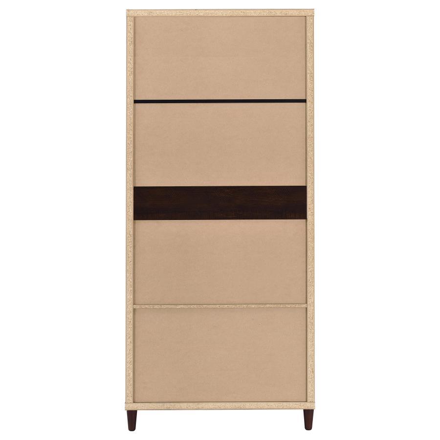 Wadeline - 2 Door Tall Accent Storage Cabinet - Rustic Tobacco