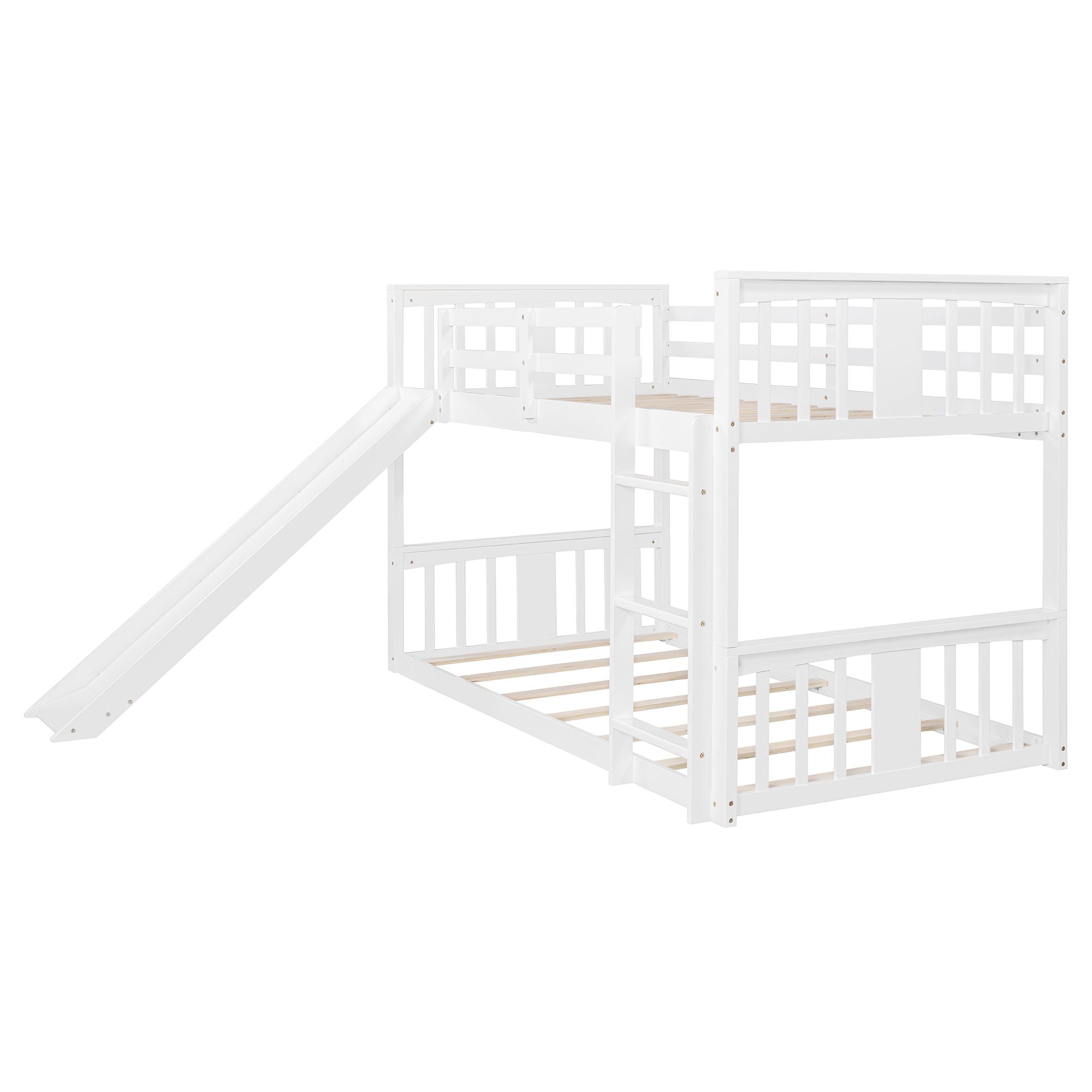 Bunk Bed With Convertible Ladder And Slide