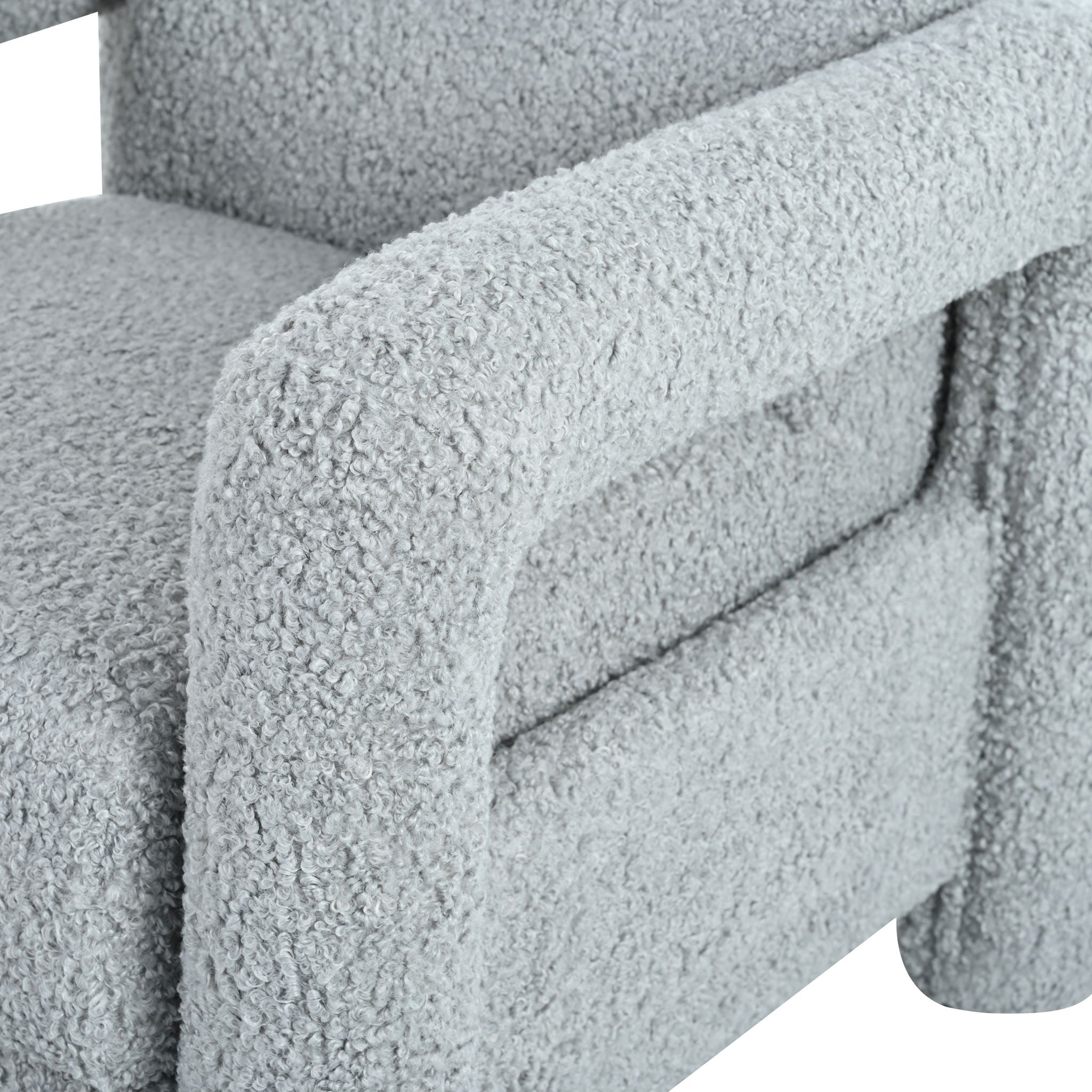 Push Back Recliner Armchair Upholstered Recliner Chair Single Sofa With Adjustable Backrest