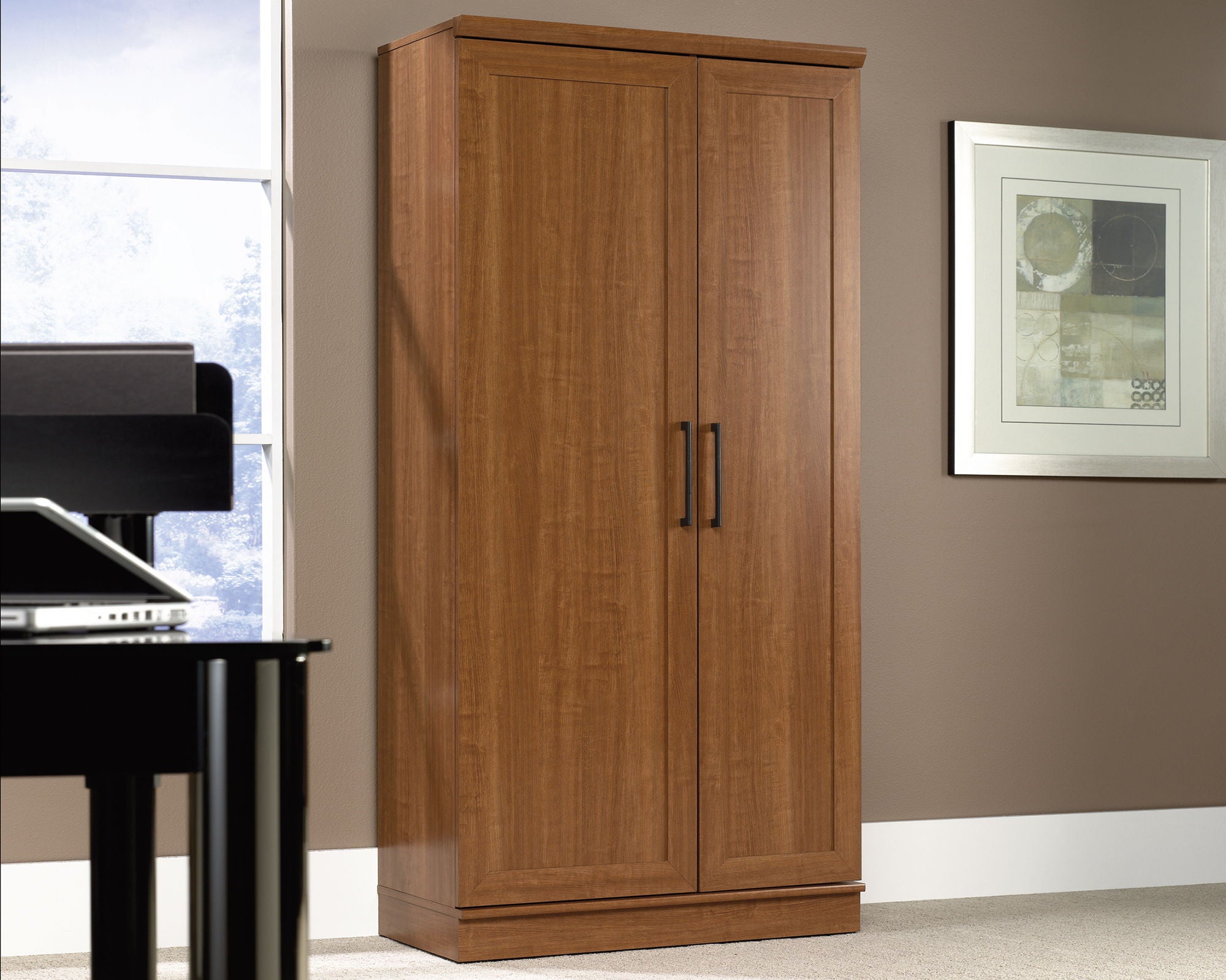 Storage Cabinet in Sienna Oak