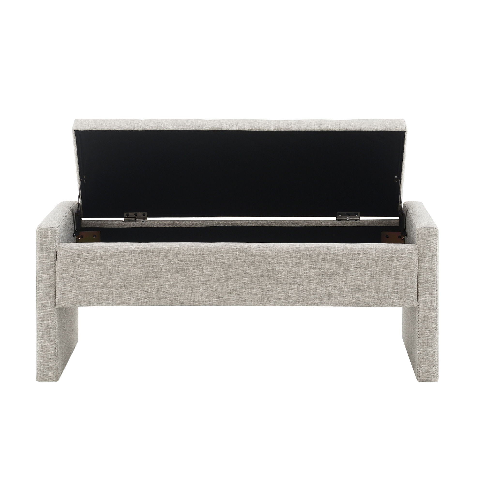 Modern Upholstered Large Bed End Bench With Storage