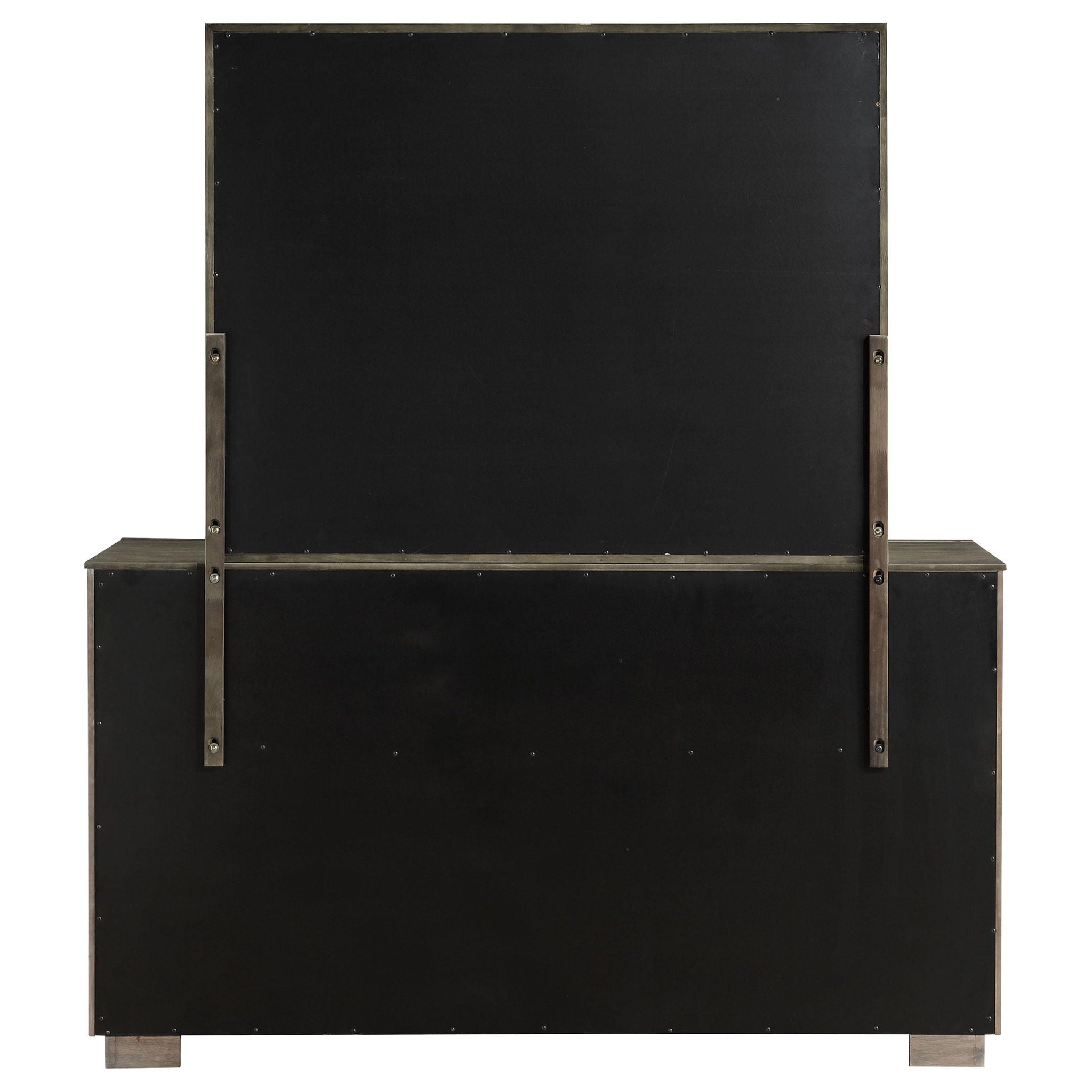 Durango 8-drawer Dresser and Mirror Taupe Oak
